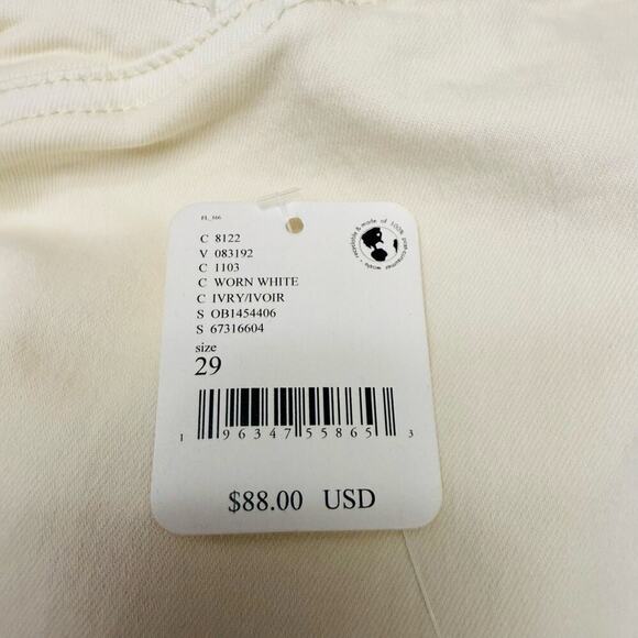 Free People Venice Beach Flare Pants Worn White Size 29x32 - Picture 5 of 14